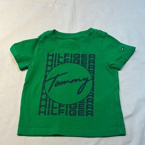 Tommy Hilfiger Green Short Sleeve Tee with Bold Graphic